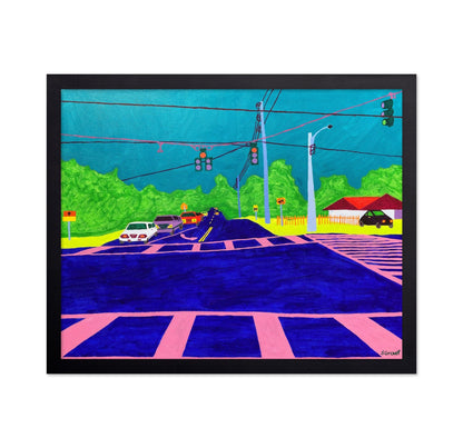 Colorful Road Intersection