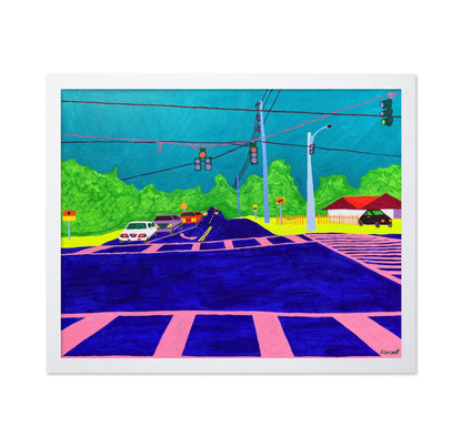 Colorful Road Intersection