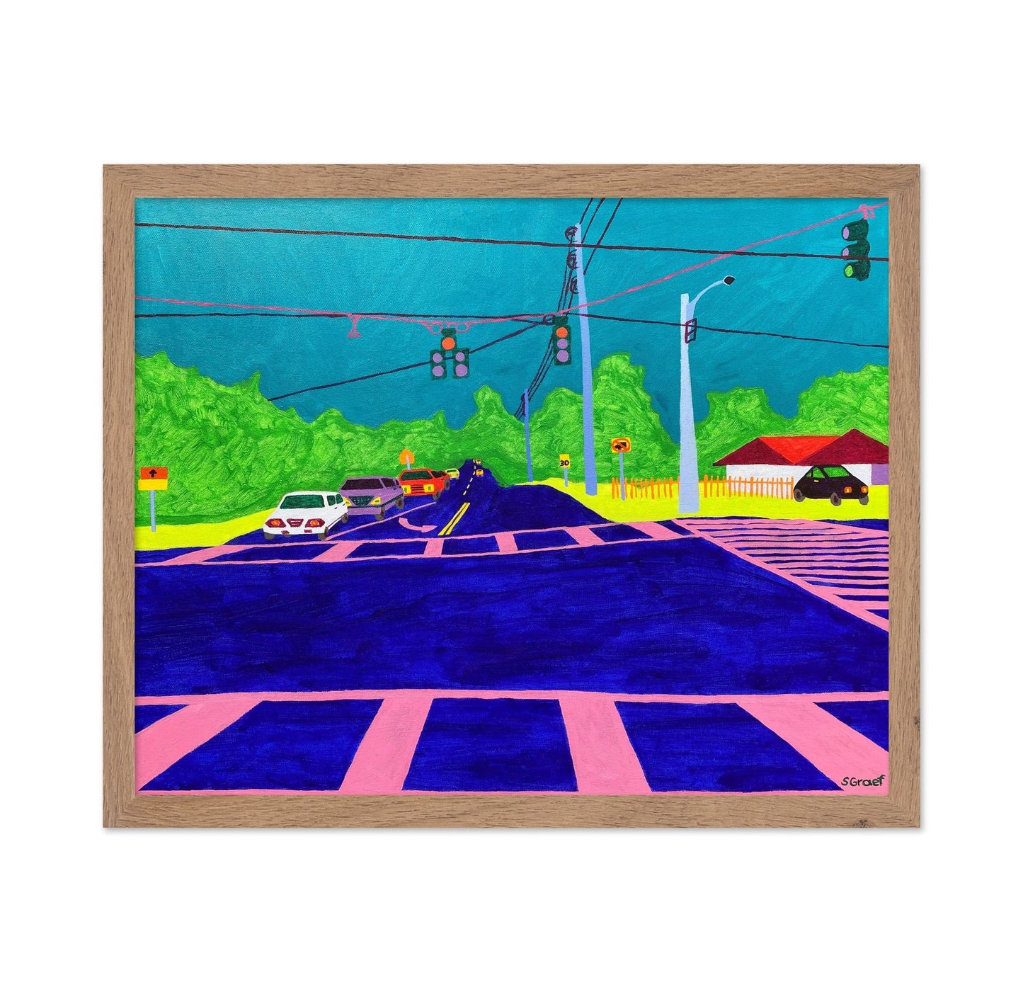 Colorful Road Intersection