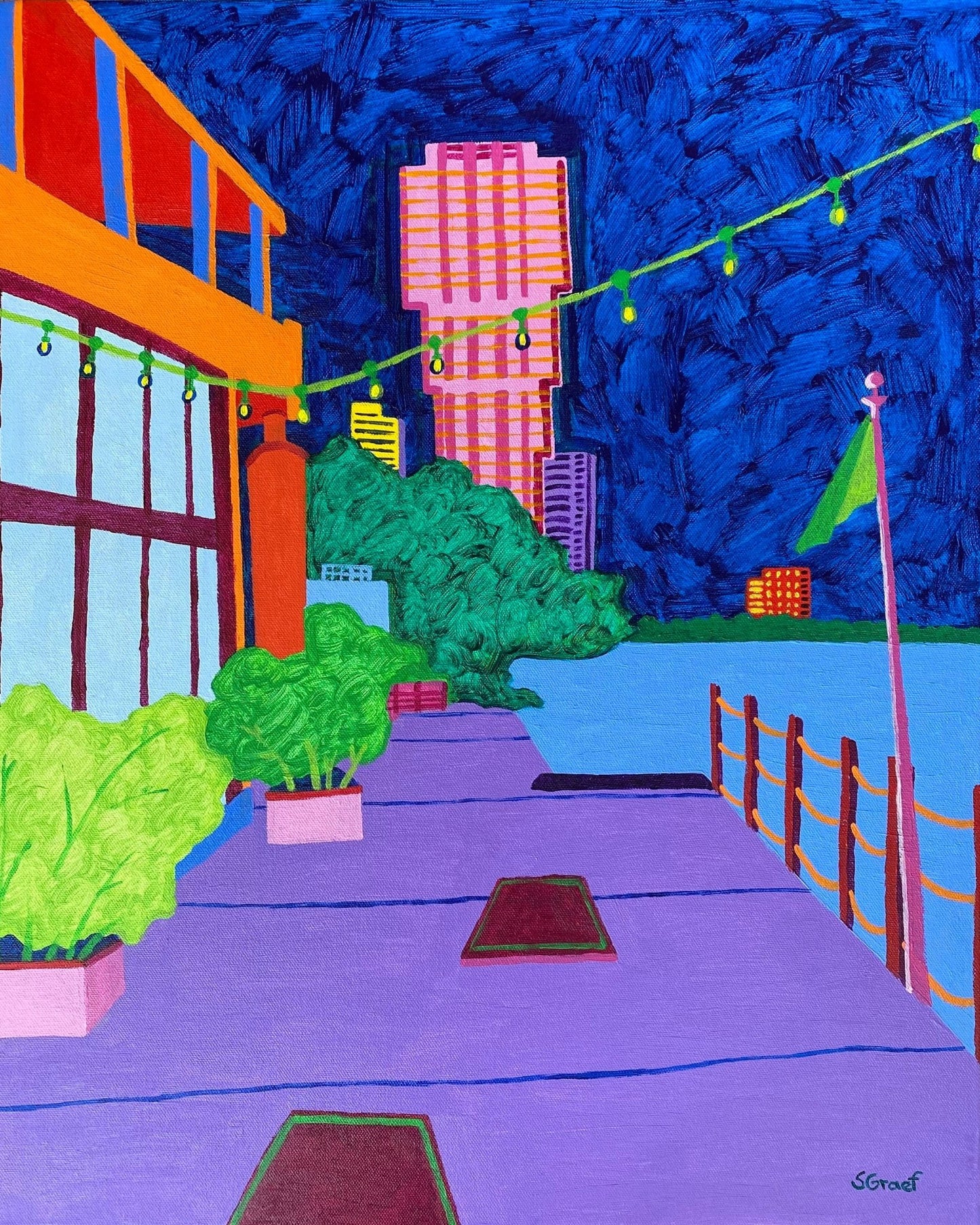 Night Waterfront Walk