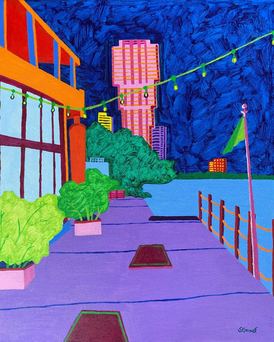 Night Waterfront Walk