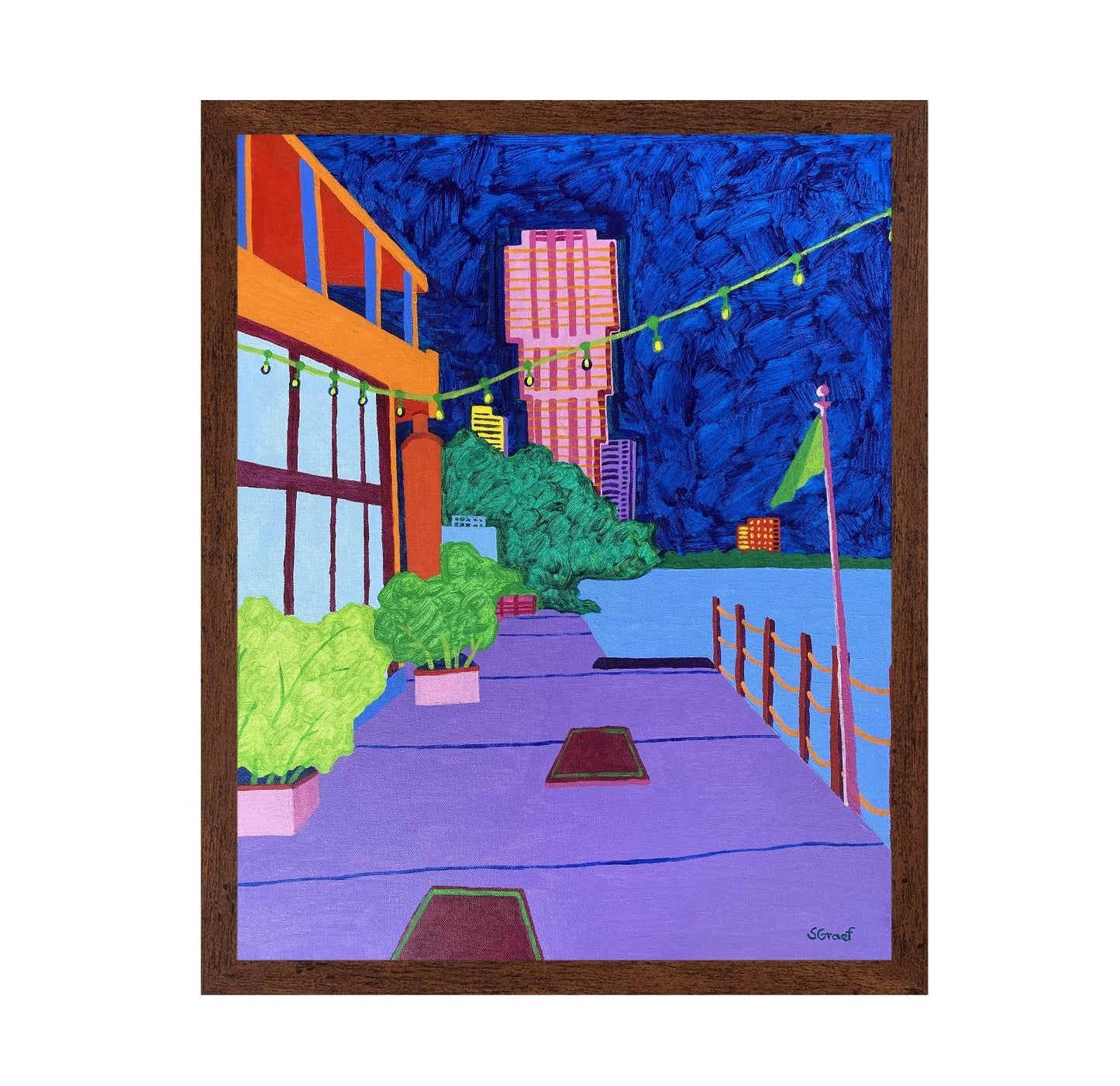 Night Waterfront Walk