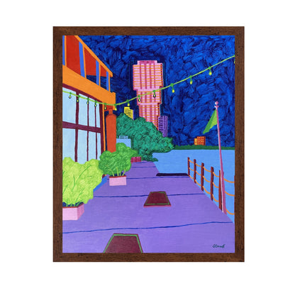 Night Waterfront Walk