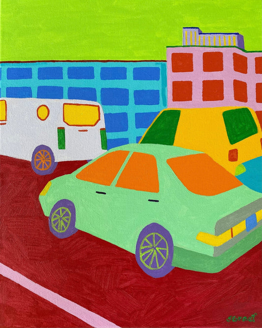 Colorful City Cars