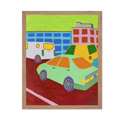 Colorful City Cars