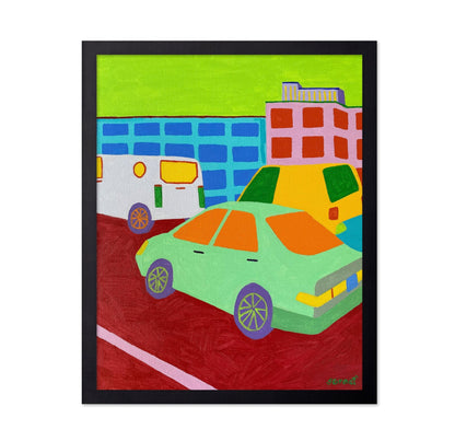Colorful City Cars