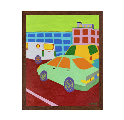 Colorful City Cars