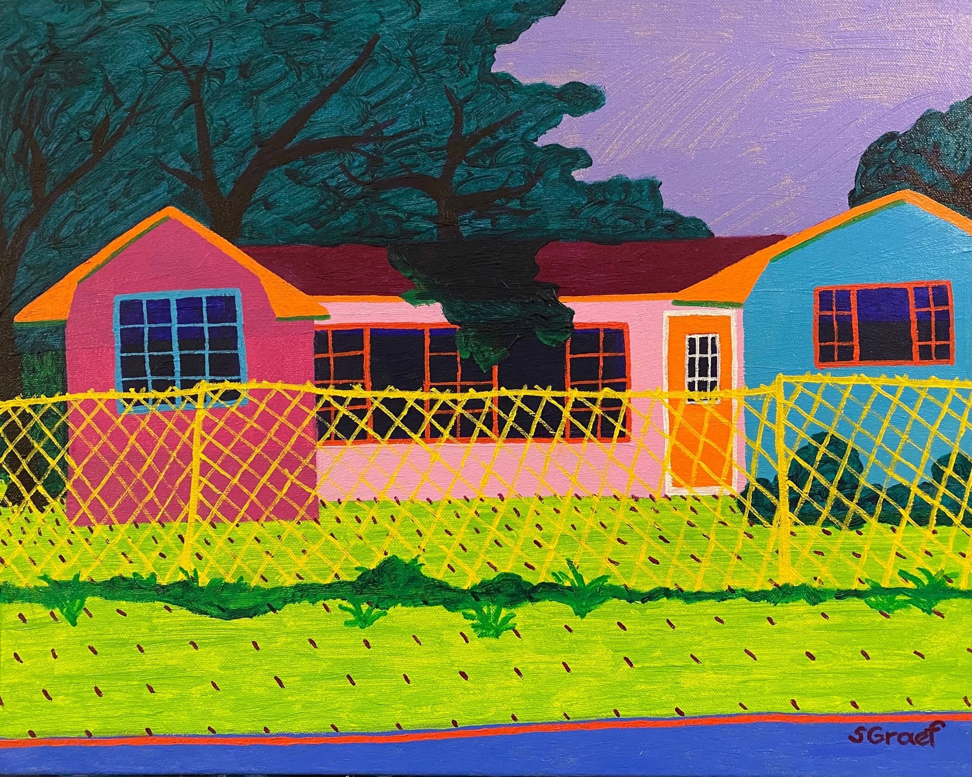 Colorful Fence House