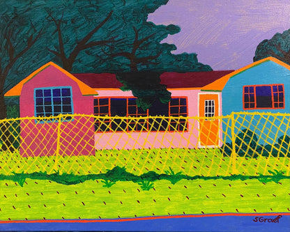 Colorful Fence House