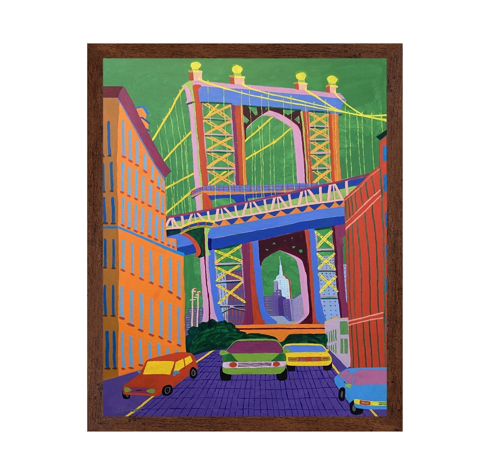 Colorful City Bridge