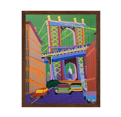 Colorful City Bridge