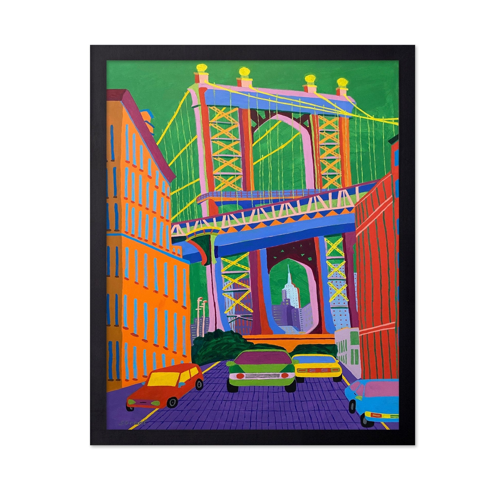 Colorful City Bridge