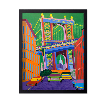 Colorful City Bridge