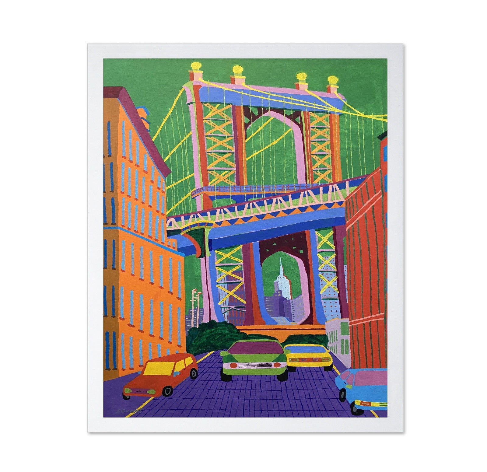 Colorful City Bridge