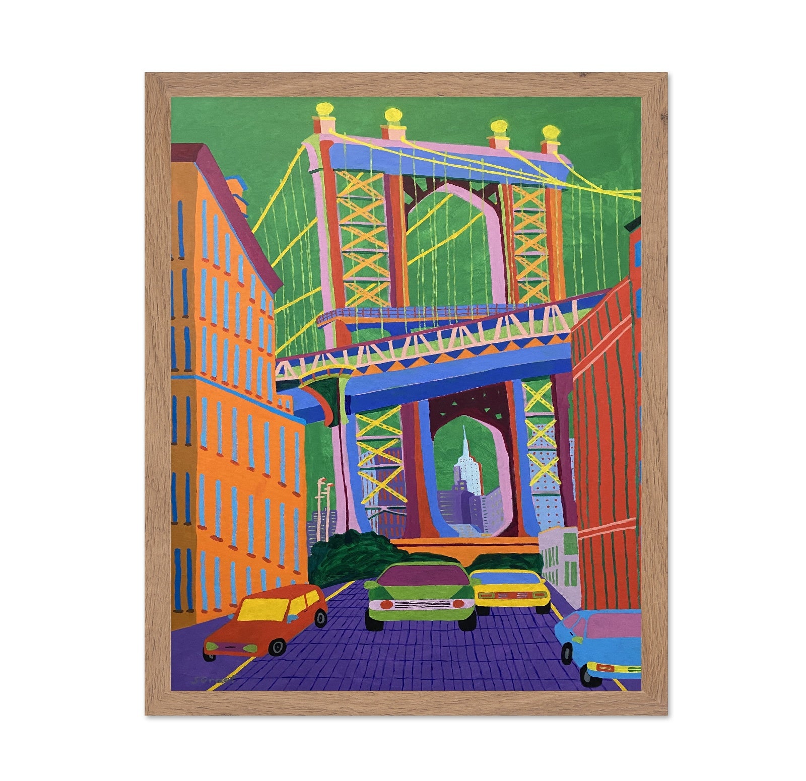 Colorful City Bridge