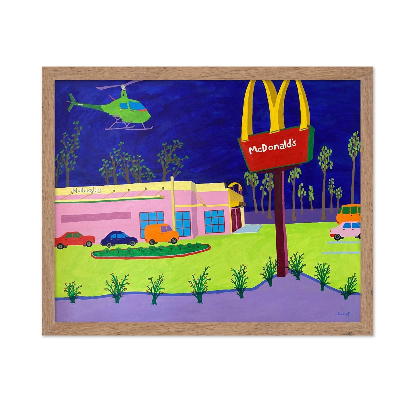 Fast Food Night Scene