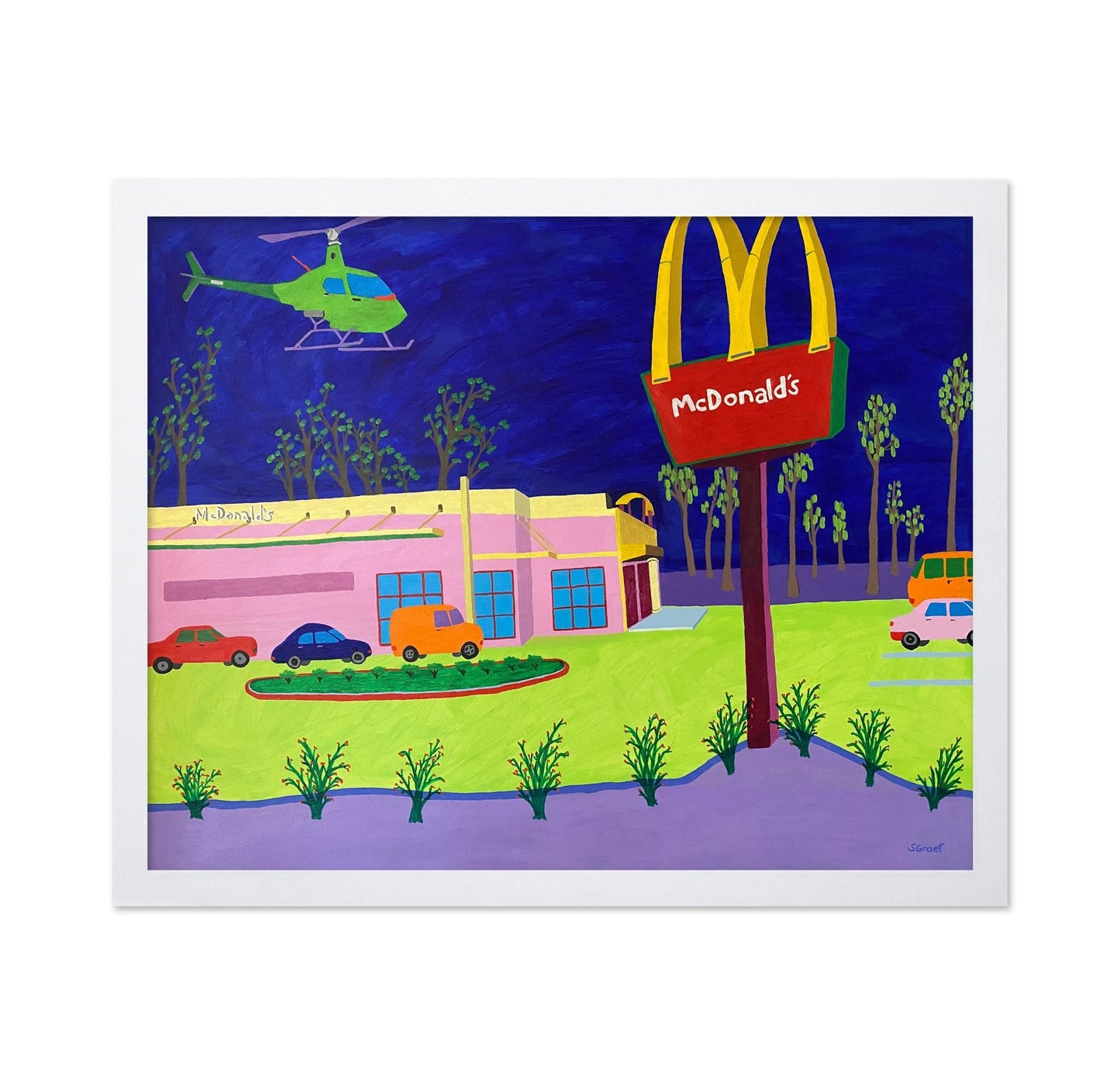 Fast Food Night Scene