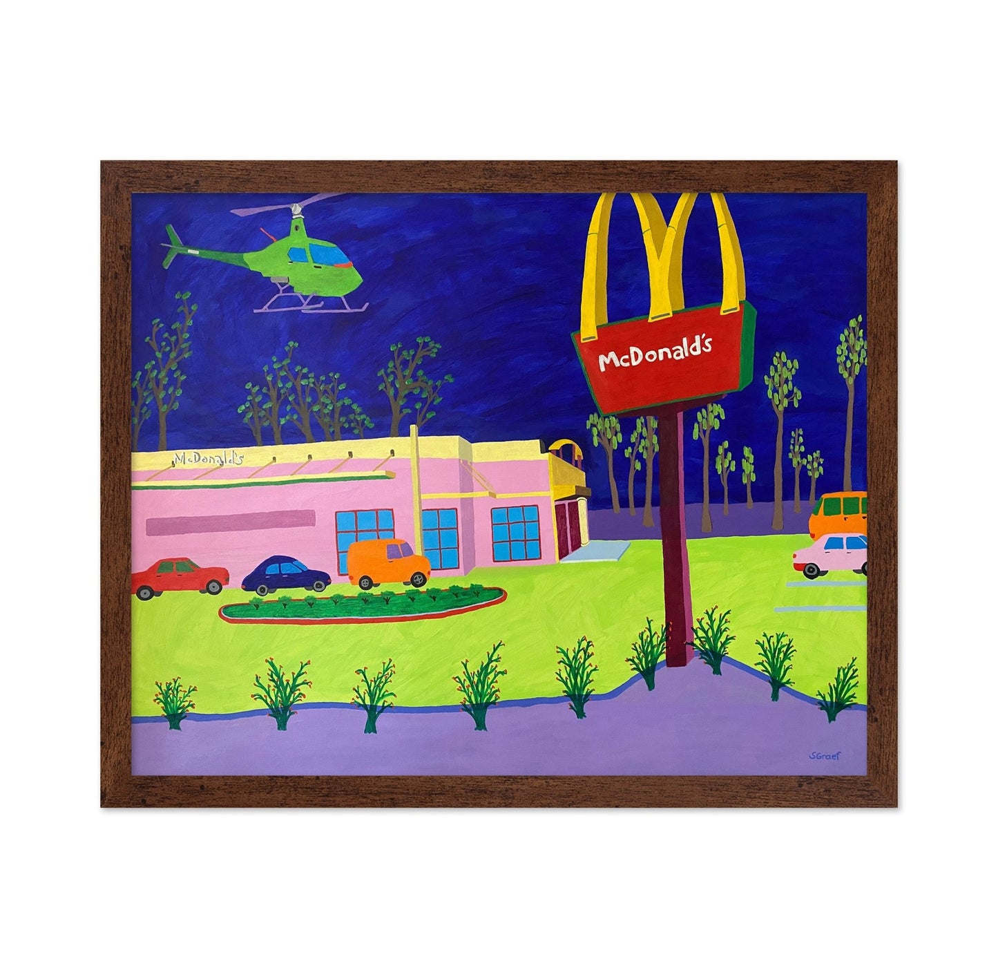 Fast Food Night Scene