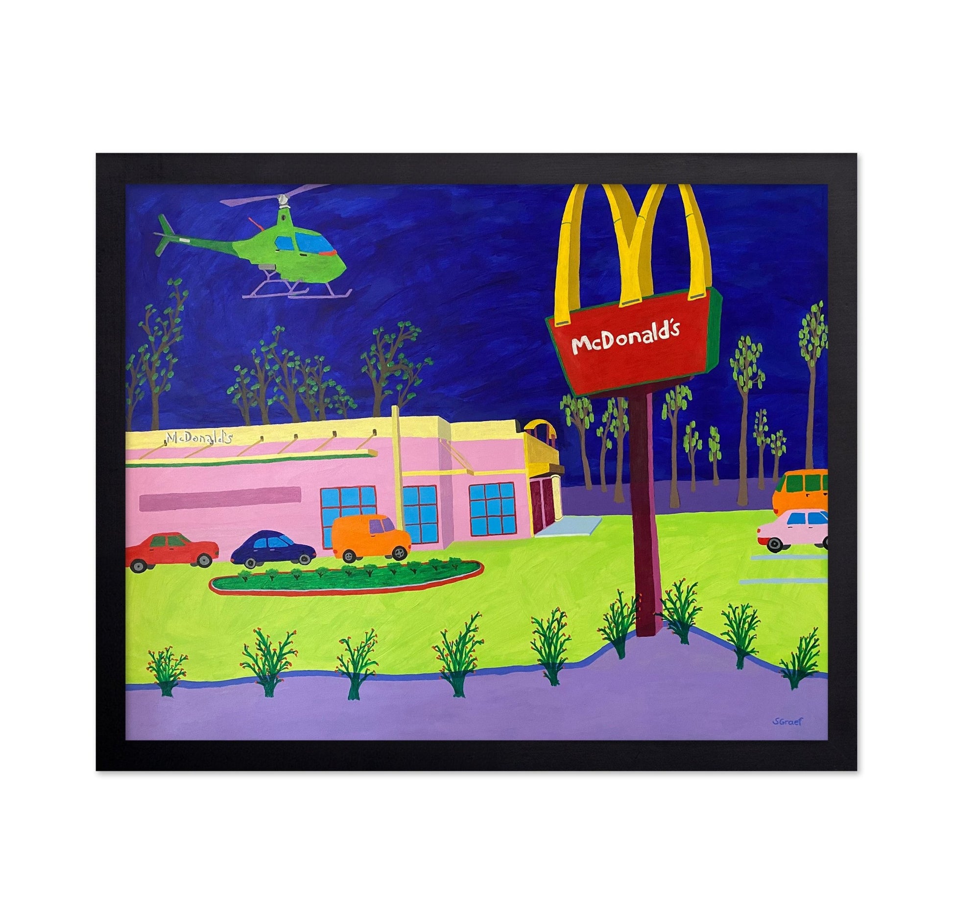 Fast Food Night Scene