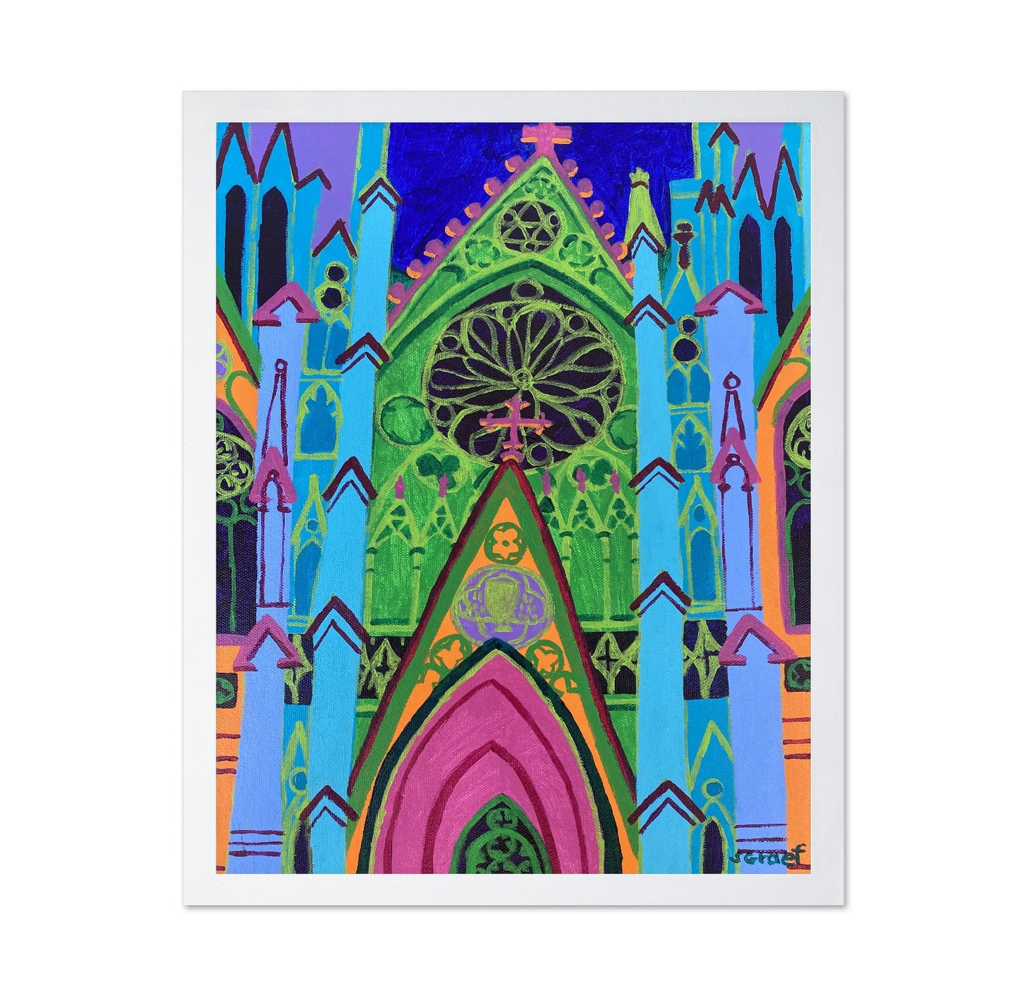 Colorful Gothic Cathedral