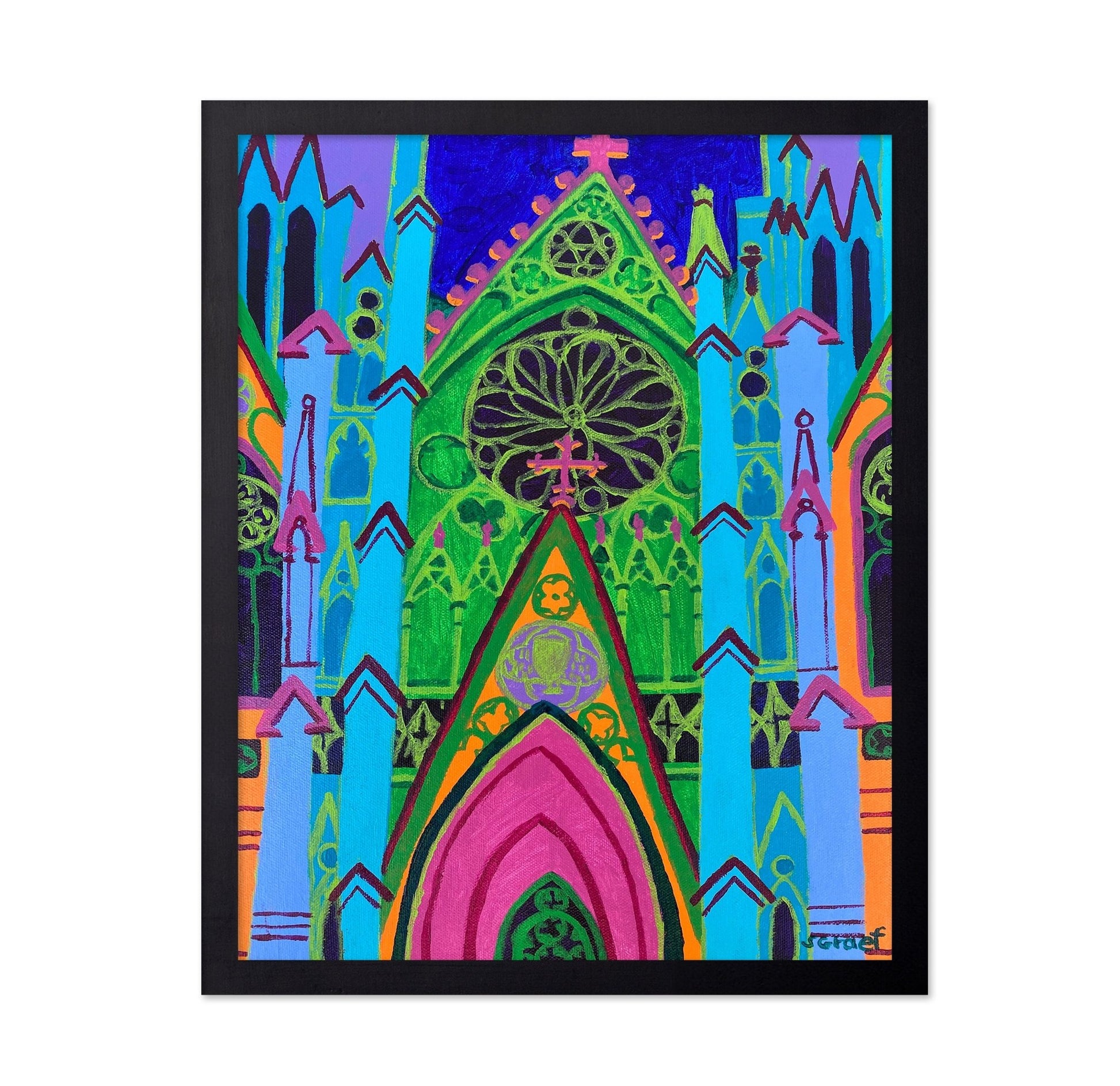 Colorful Gothic Cathedral