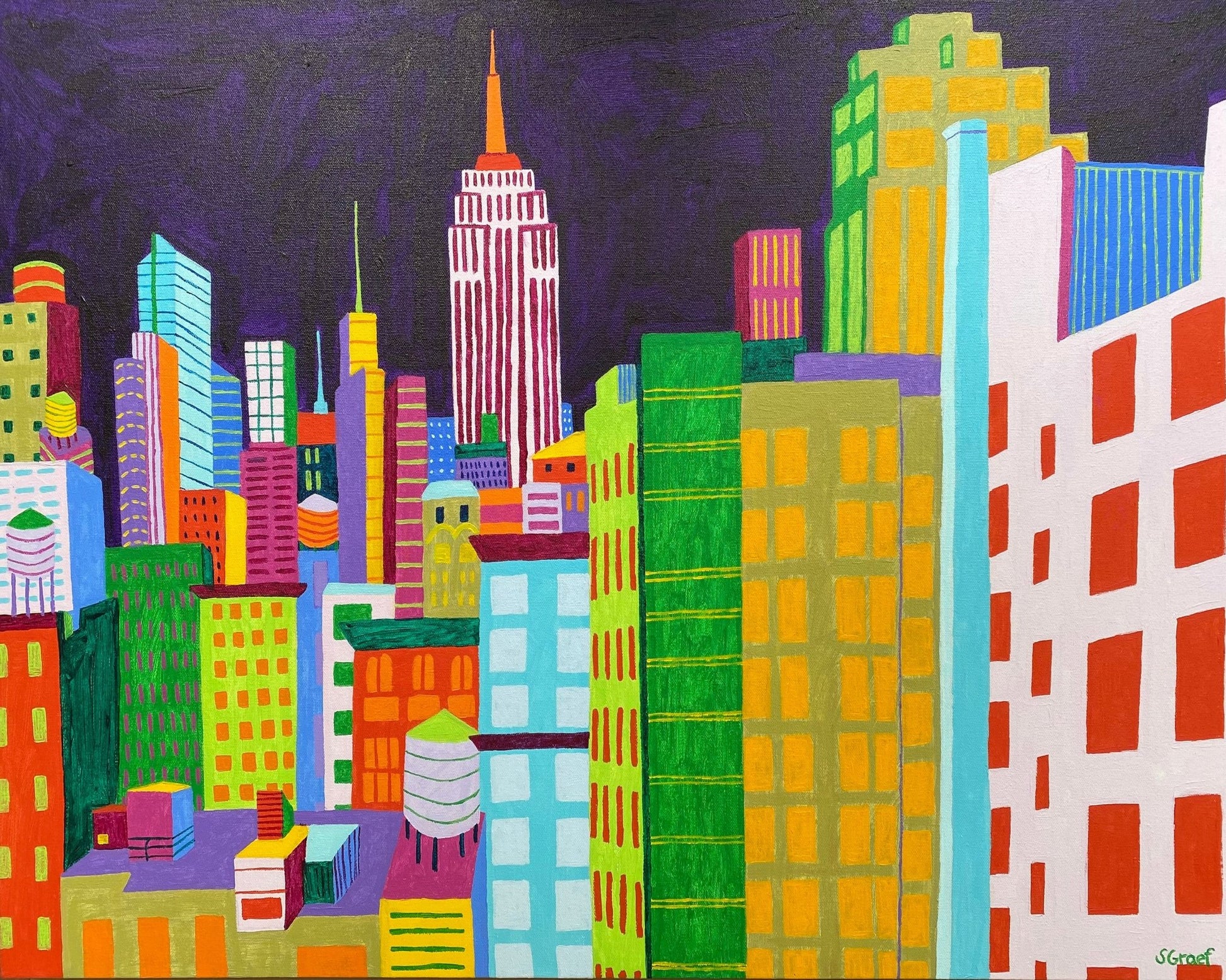 Colorful NYC Skyline