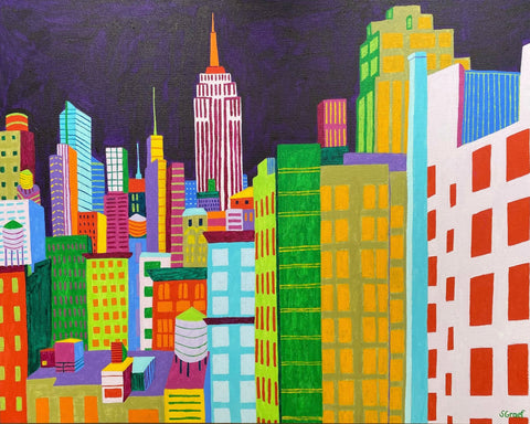 Colorful NYC Skyline
