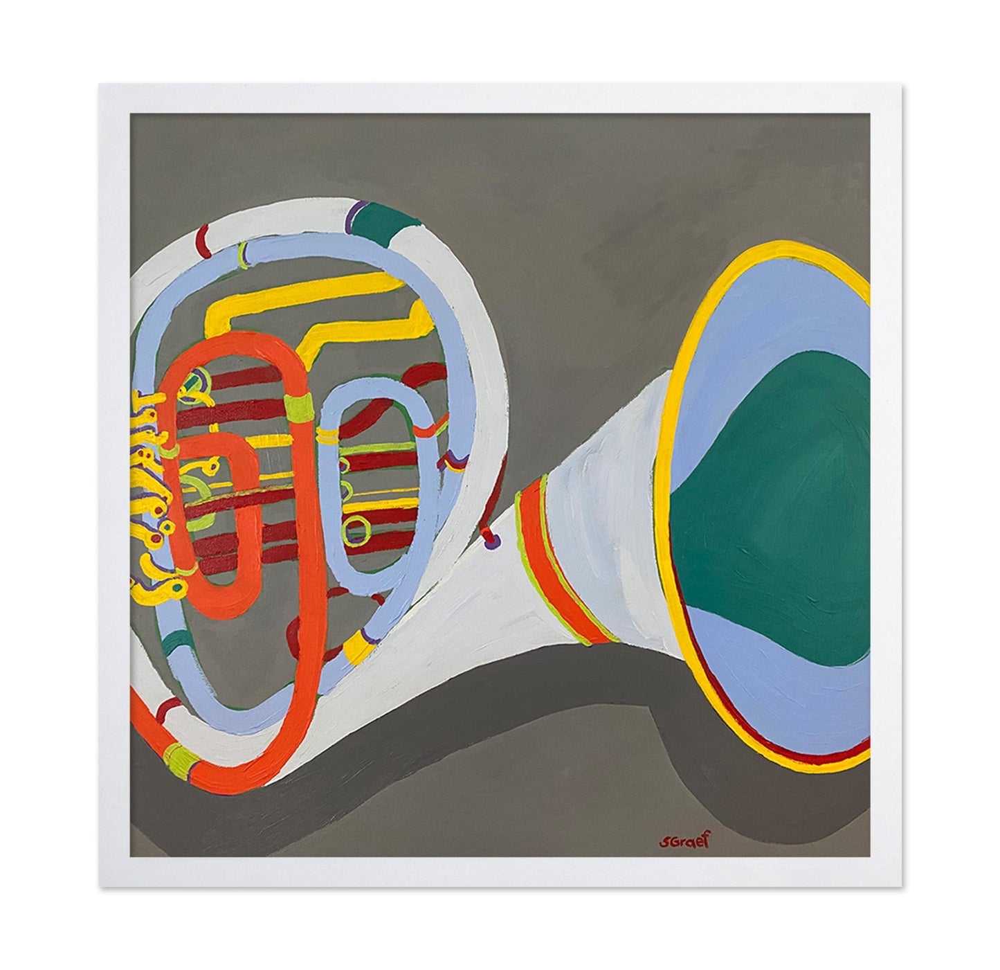 Abstract French Horn