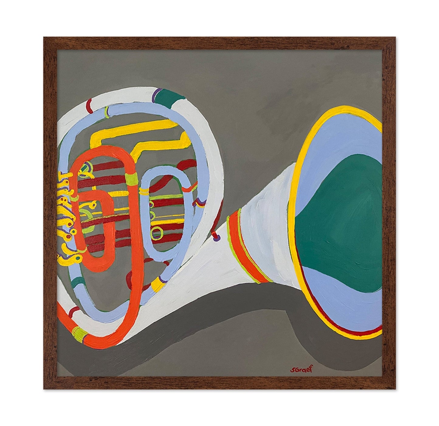 Abstract French Horn