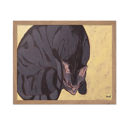 Resting Black Cat
