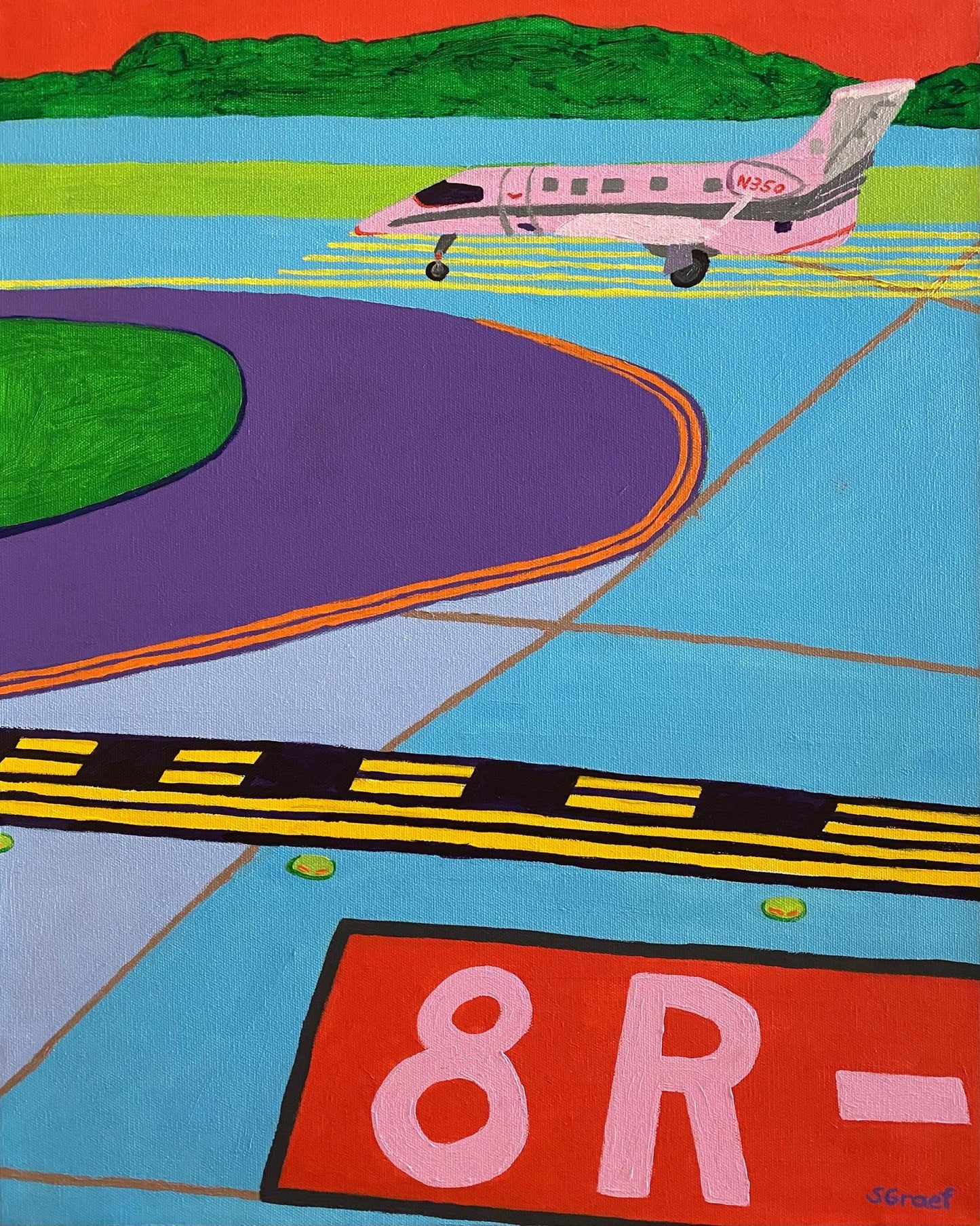 Runway Taxi Plane