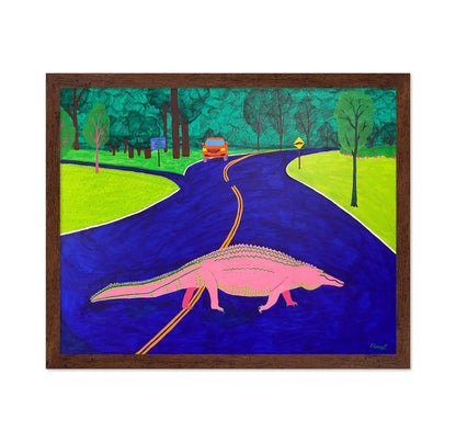Alligator Crossing Road
