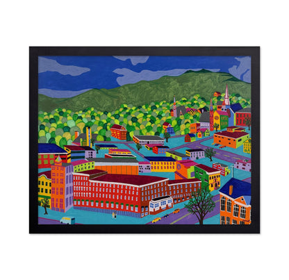 Colorful Town Hills