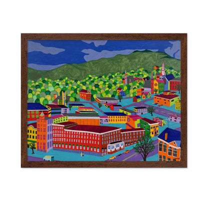Colorful Town Hills