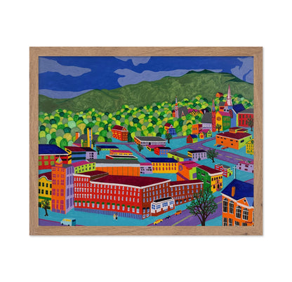 Colorful Town Hills