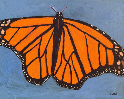 Orange Monarch Butterfly