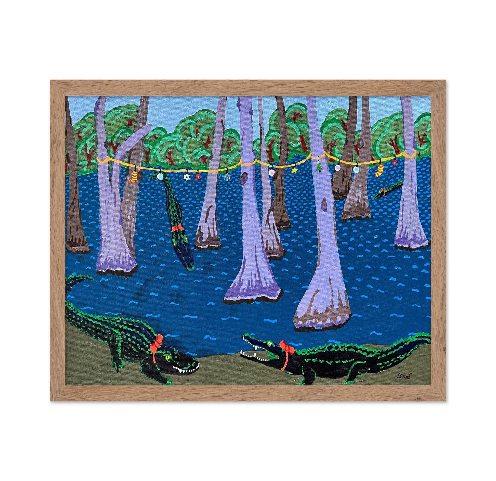 Alligators In Swamp