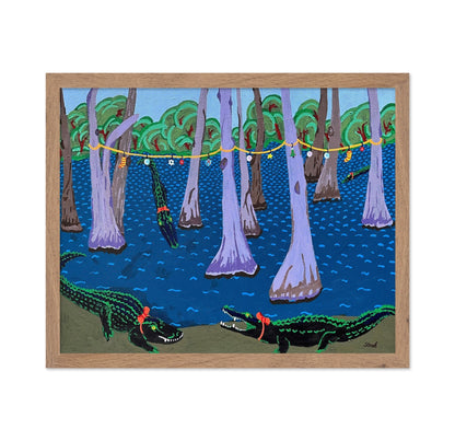 Alligators In Swamp