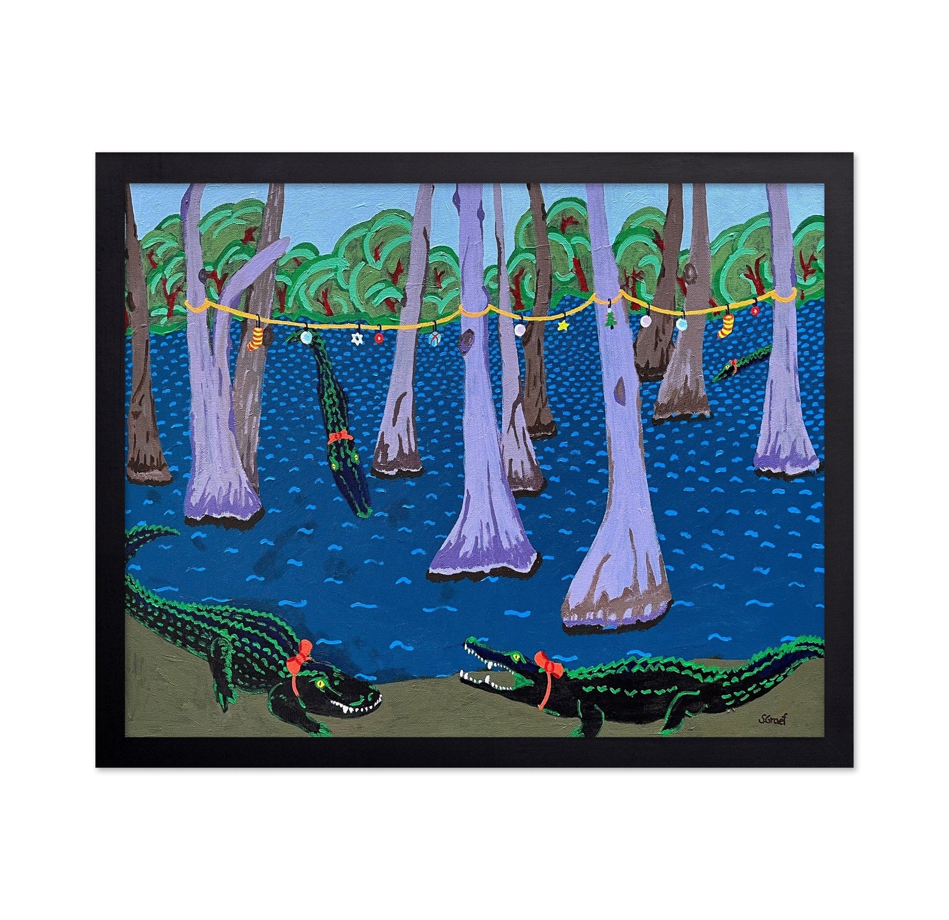 Alligators In Swamp