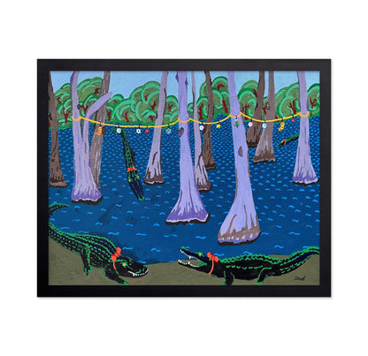 Alligators In Swamp