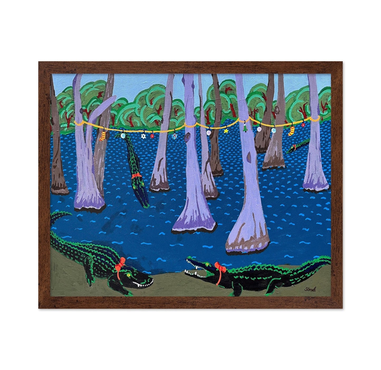 Alligators In Swamp
