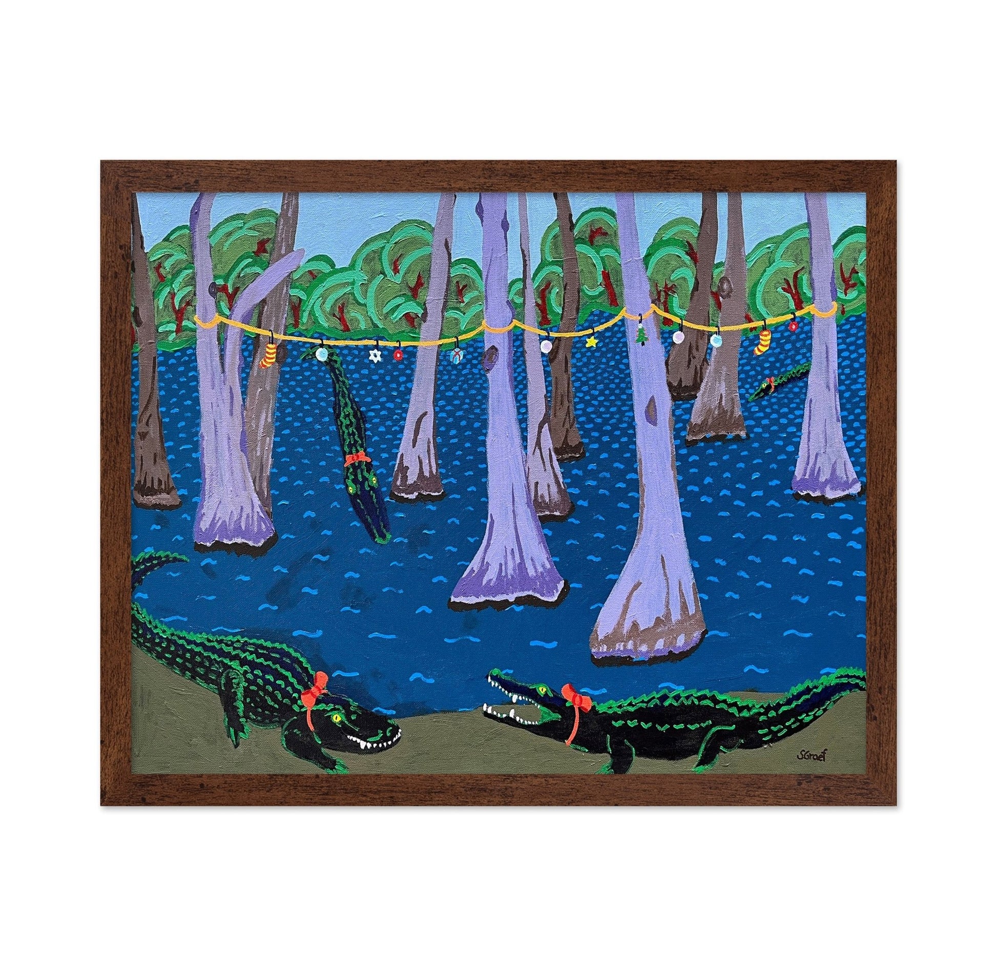Alligators In Swamp