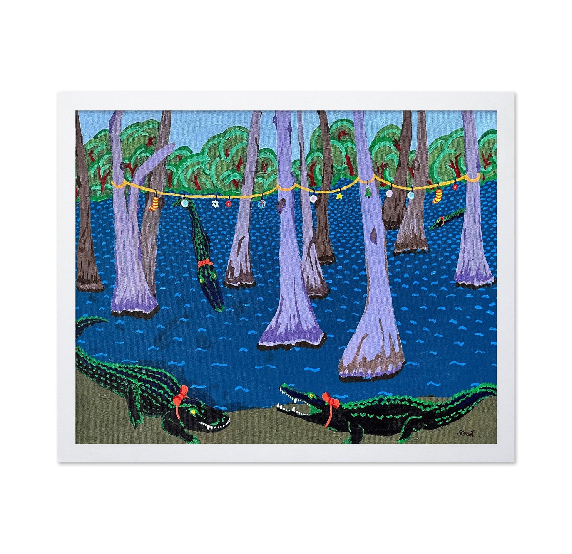 Alligators In Swamp