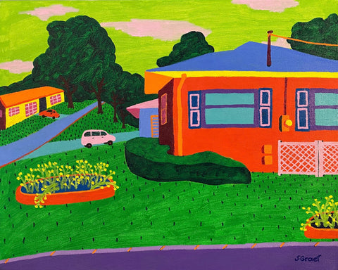 Colorful Suburban Yard