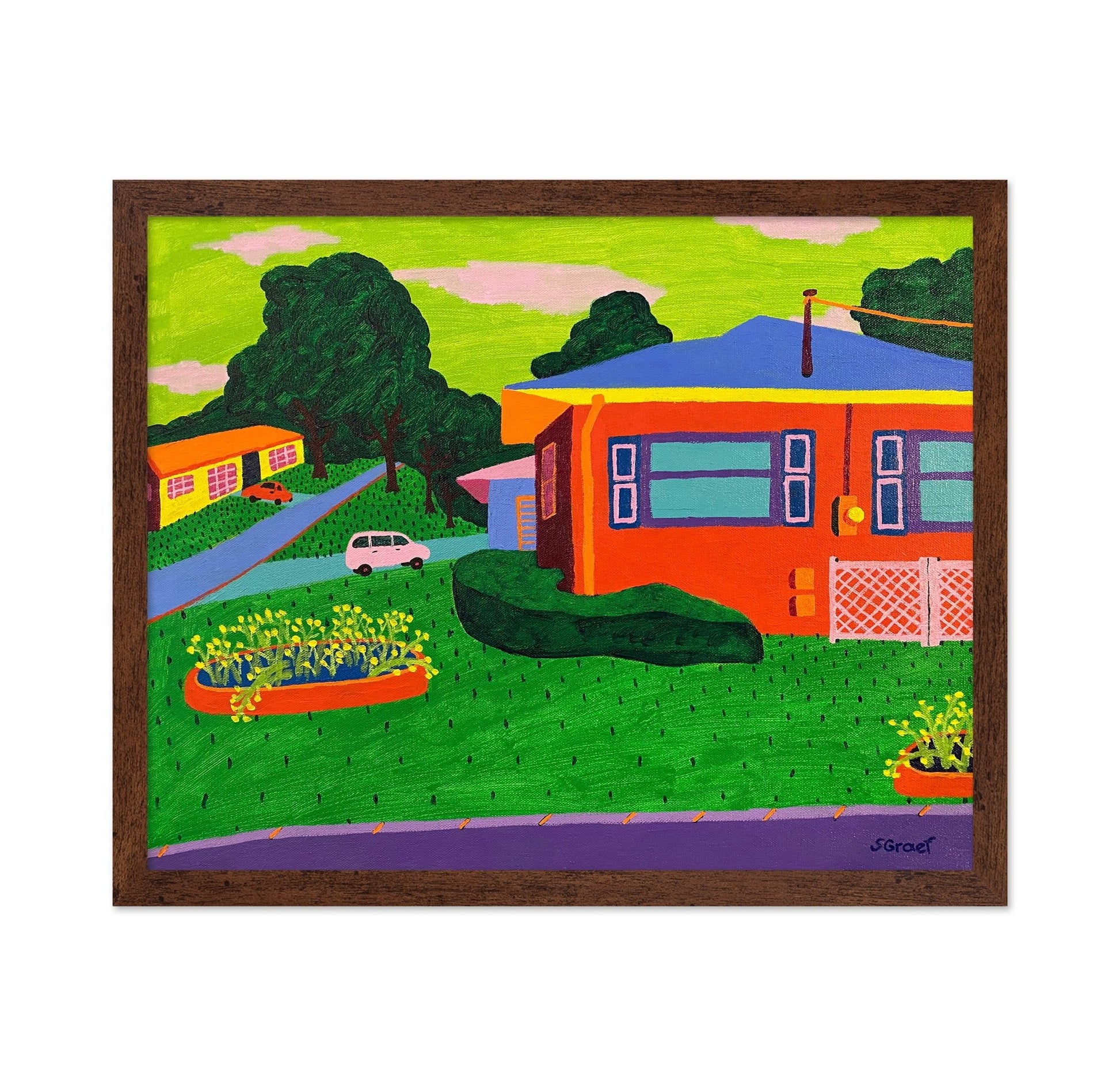 Colorful Suburban Yard