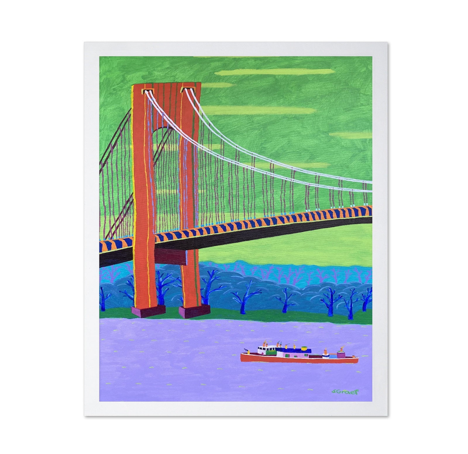 Colorful Bridge River