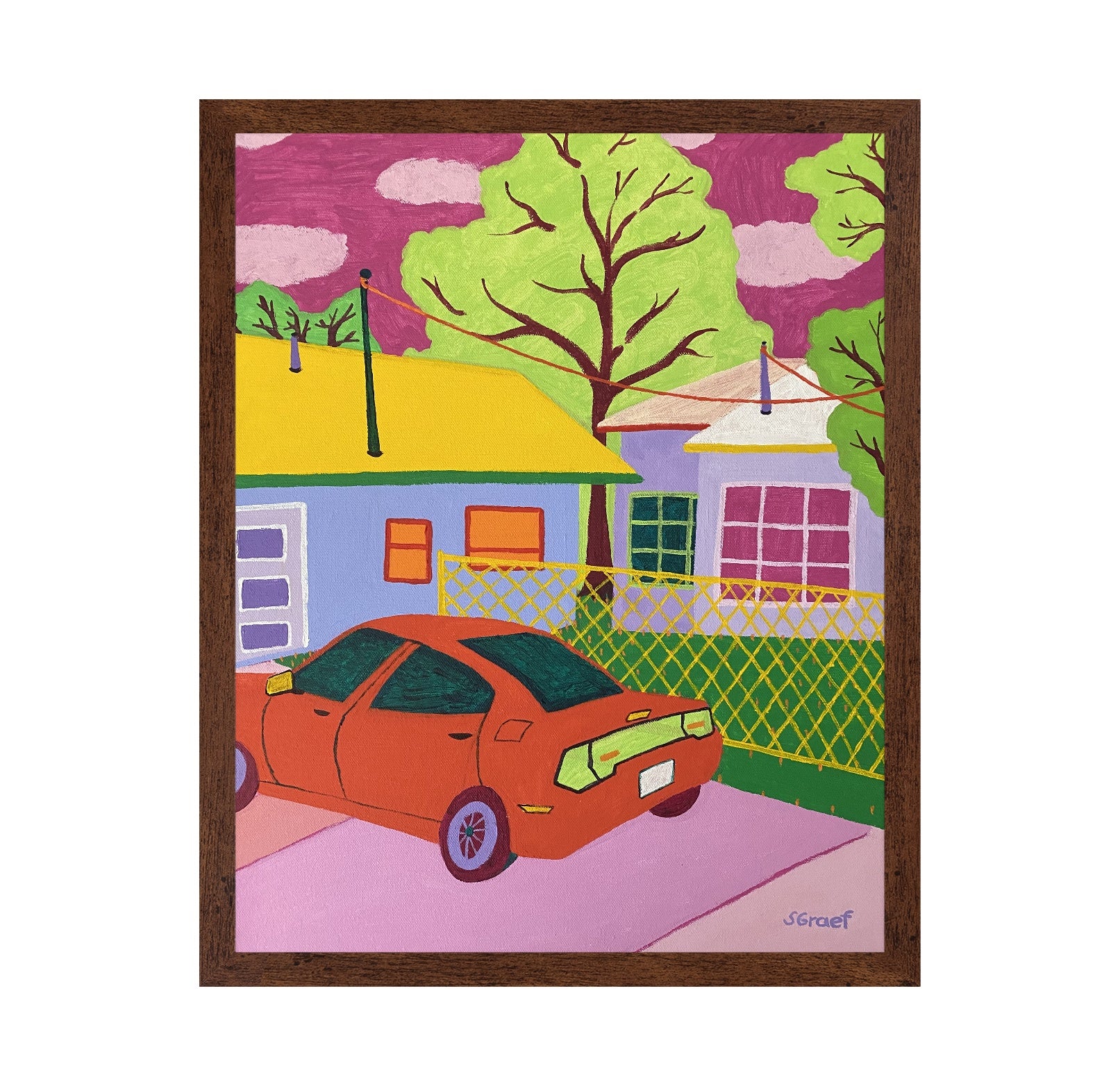 Colorful Suburban Drive