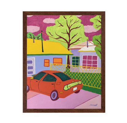 Colorful Suburban Drive
