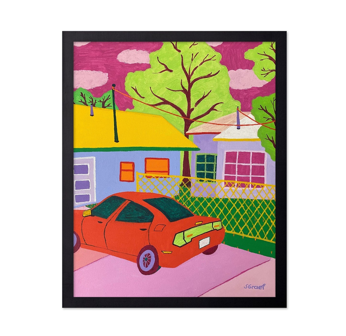 Colorful Suburban Drive
