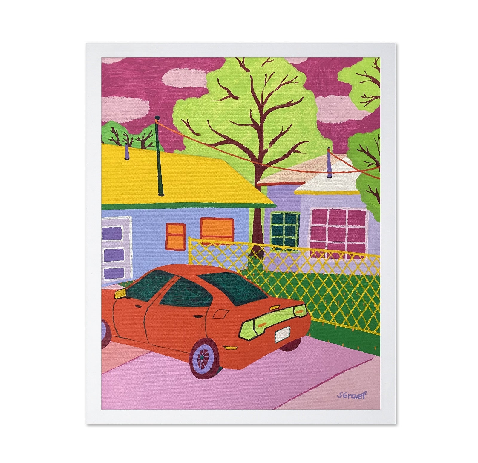 Colorful Suburban Drive